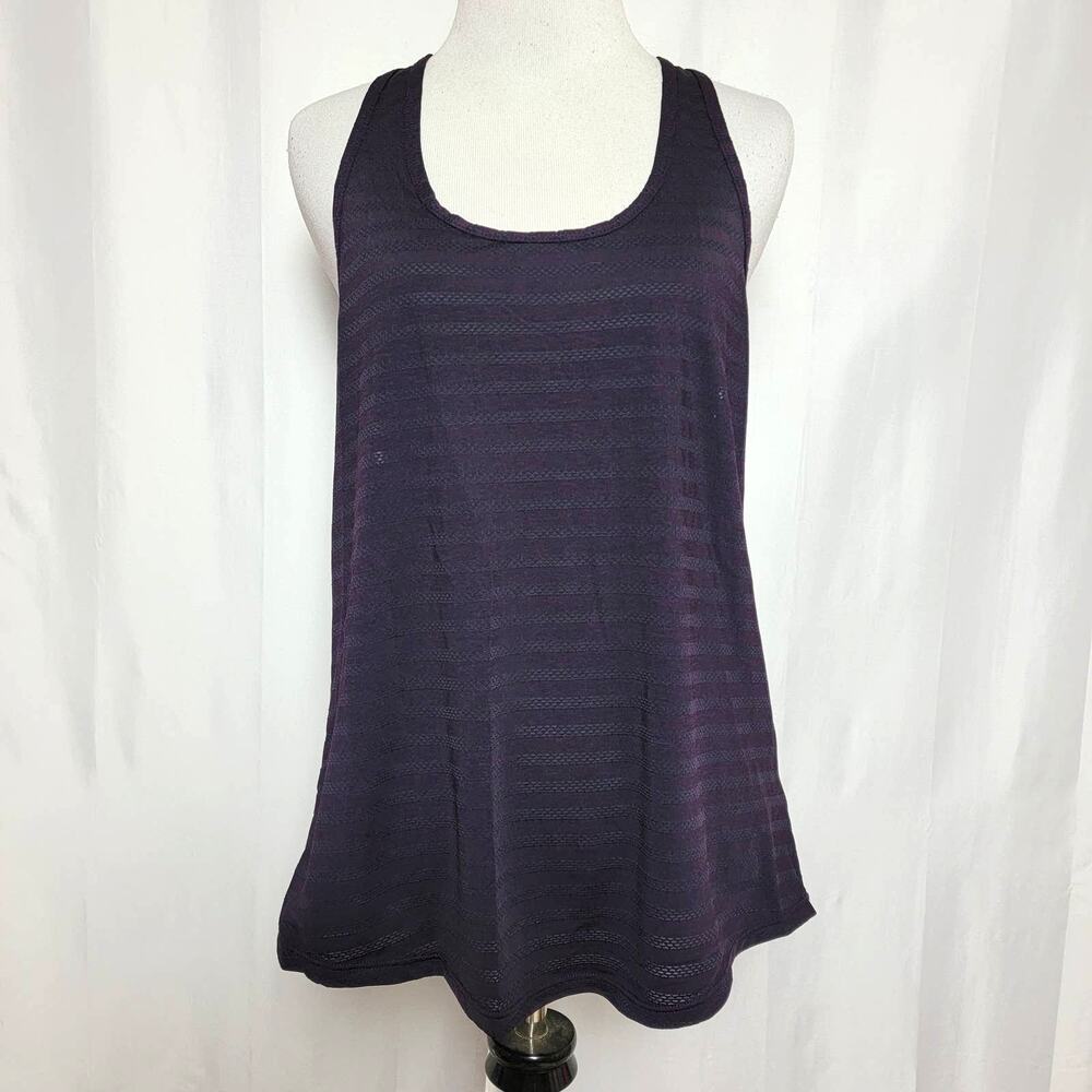 Zyia Active Purple Mesh Tank Top SZ Large